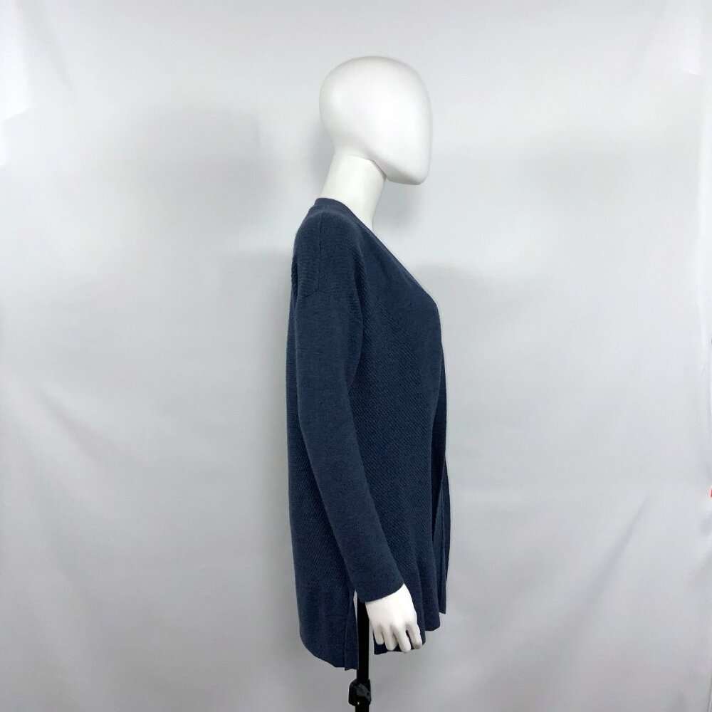Vineyard Vines Open Front Cardigan in Blue Size S Long Sleeve - Picture 5 of 10